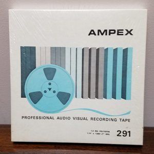 Ampex 291 ,1/4" X 1200' 7"Reel Professional Audio Visual Recording Tape NWT